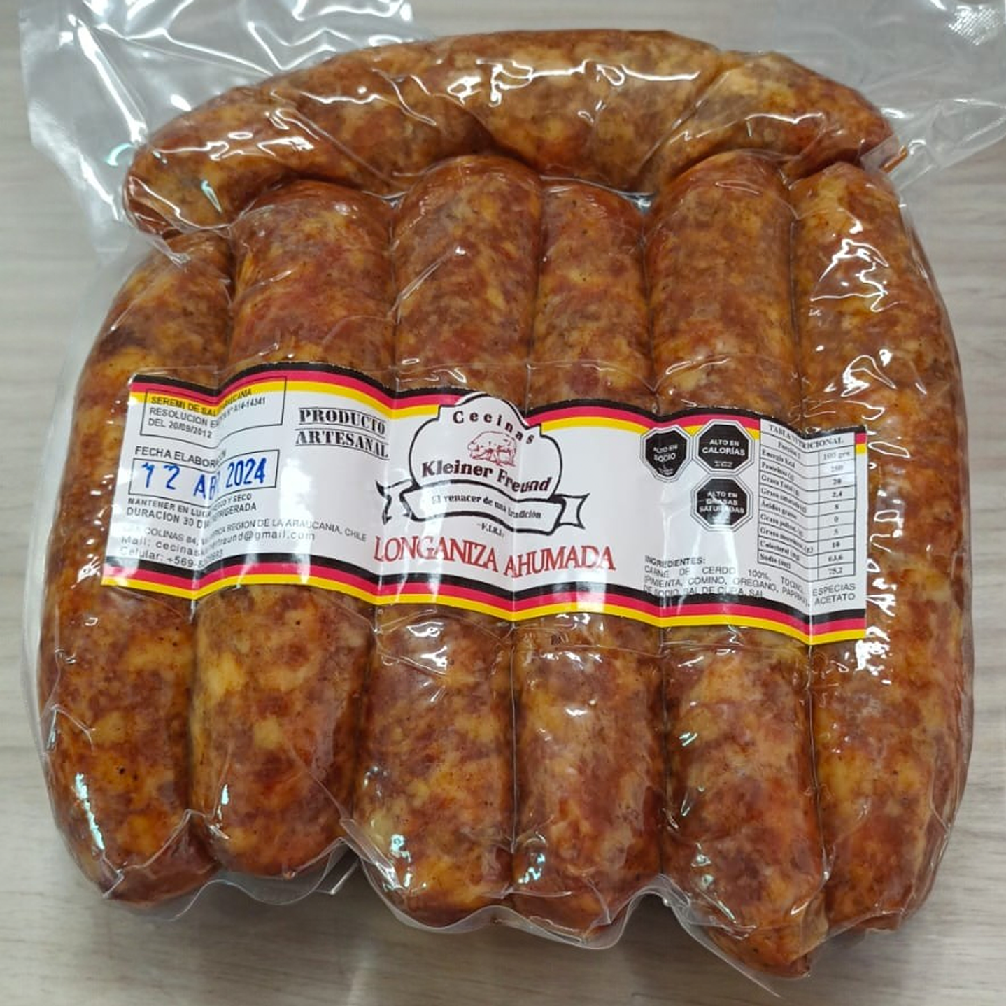 Longaniza Ahumada Premium: Sabor Tradicional Alemán  1