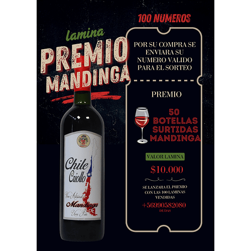 LAMINA DE SORTEO MANDINGA 