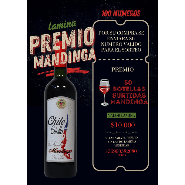 LAMINA DE SORTEO MANDINGA 