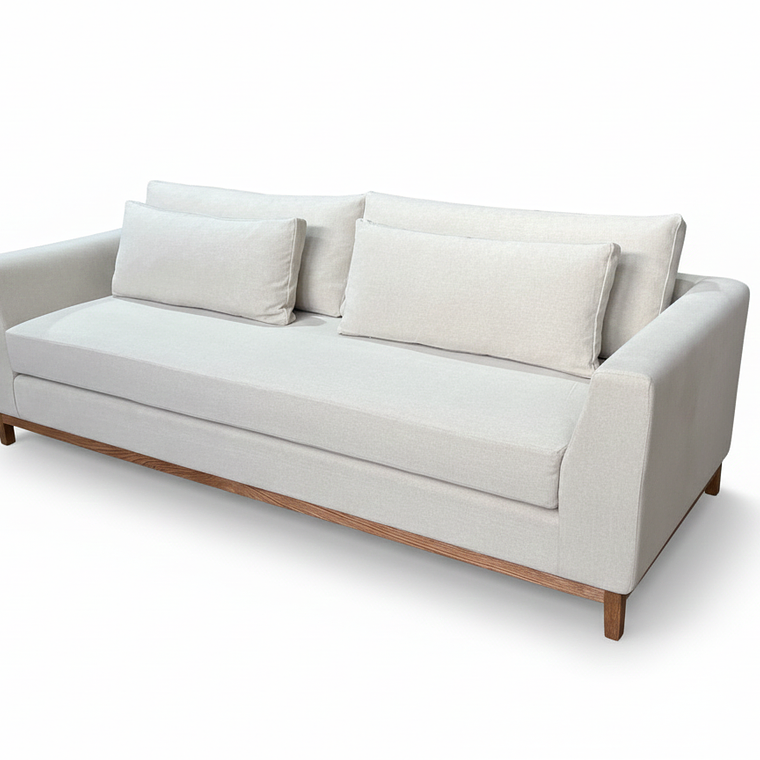 Sofá 3 Cuerpos Blanco Profundo 2