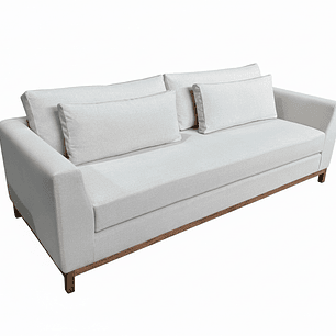 Sofá 3 Cuerpos Blanco Profundo