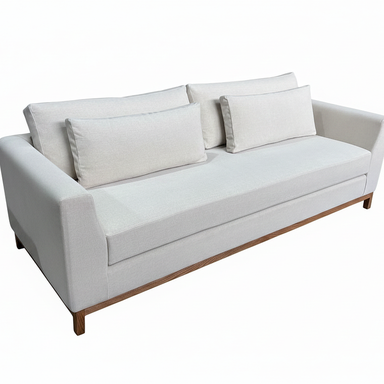 Sofá 3 Cuerpos Blanco Profundo 1