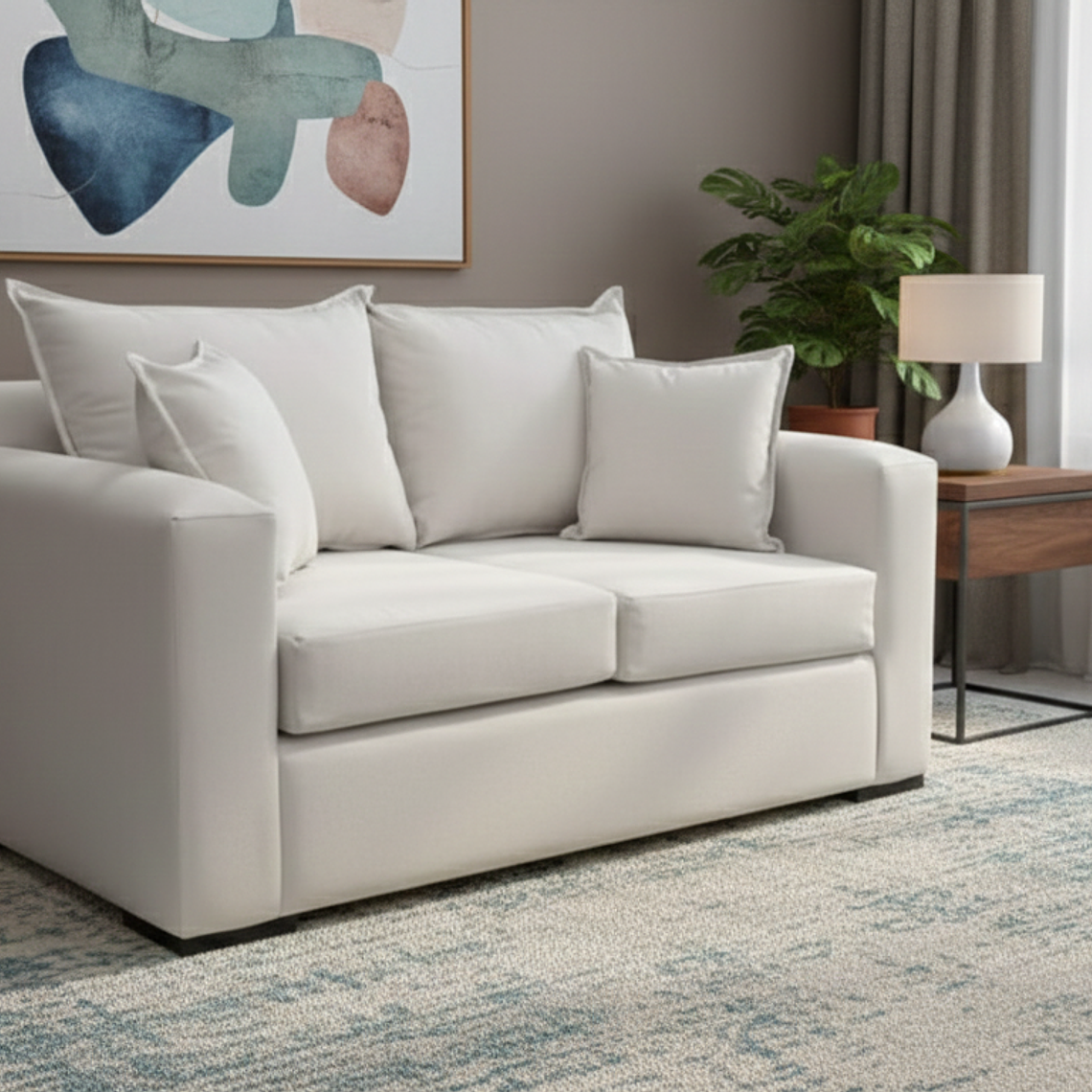 Sofá 3 Cuerpos Crema 2