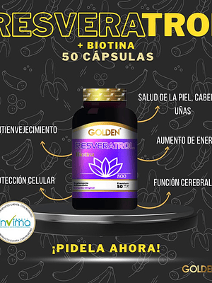 RESVERATROL CON BIOTINA 800