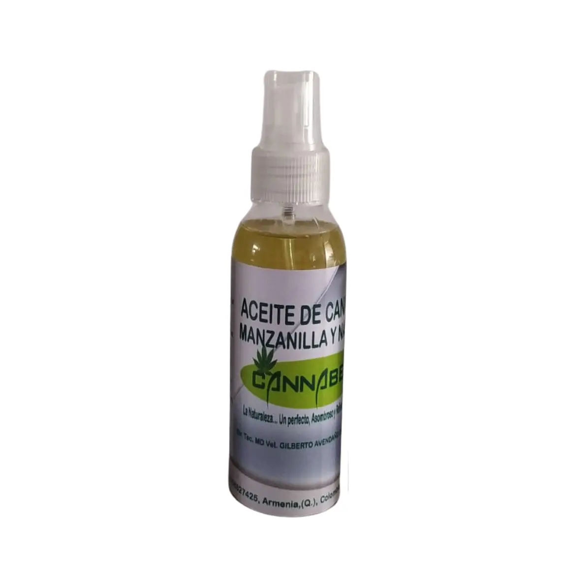 Aceite tópico de cannabis , manzanilla y naranja 120ml 1