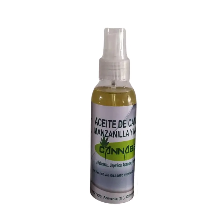 Aceite tópico de cannabis , manzanilla y naranja 120ml 1