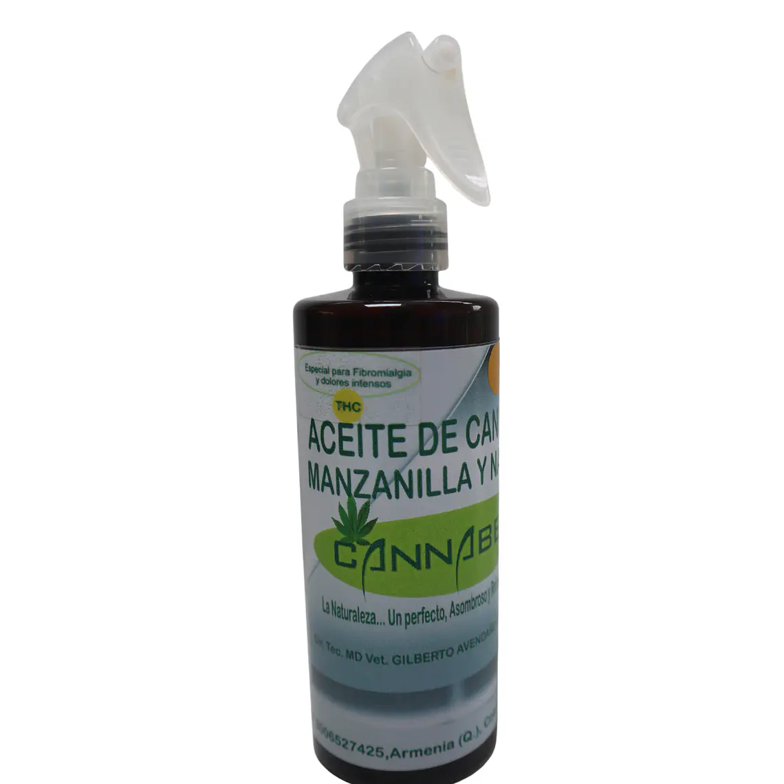 ACEITE DE CANNABIS MANZANILLA Y NARANJA CON THC 250ML 1
