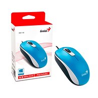 Mouse GENIUS DX-110 USB CONEXIÓN COLOR AZUL