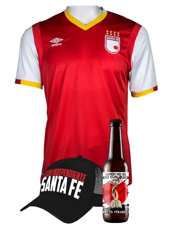 (Camiseta - Roja 2017 - Talla L) + Gorra + Cerveza