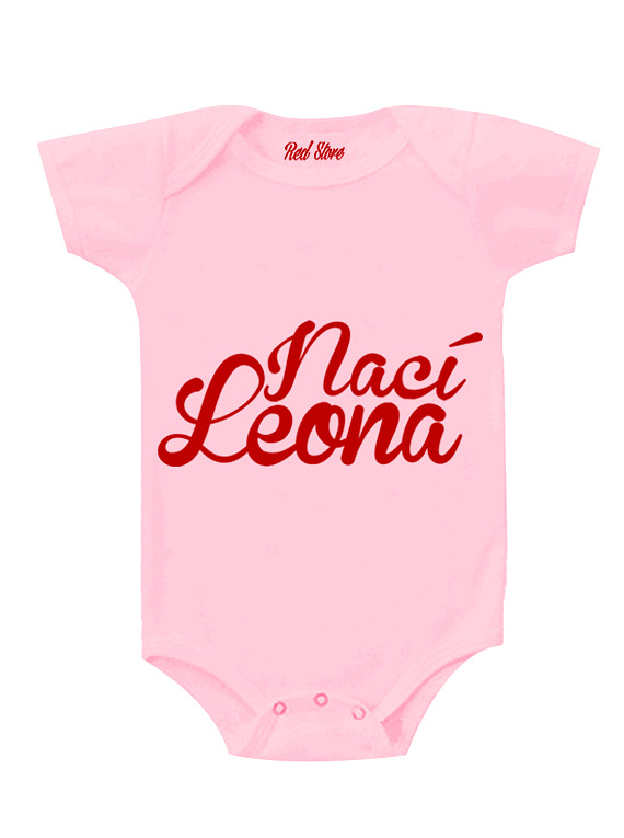 Body Rosado - 1 año - Nací Leona