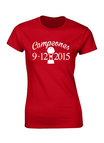 Camiseta mujer - Campeones 9/12/2015