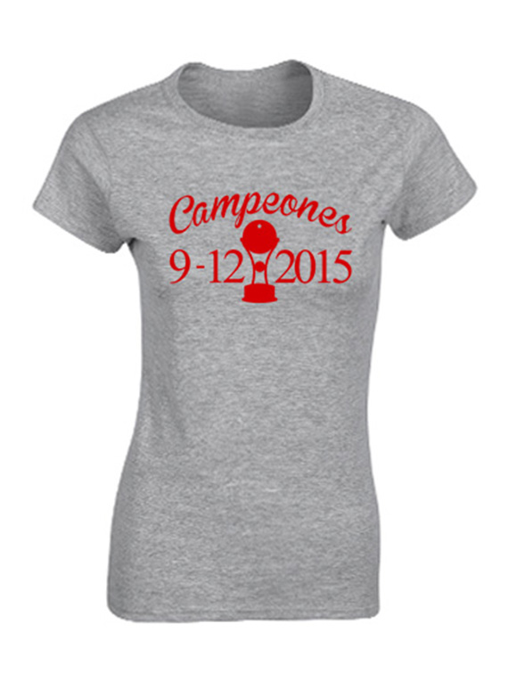 Camiseta mujer - Campeones 9/12/2015