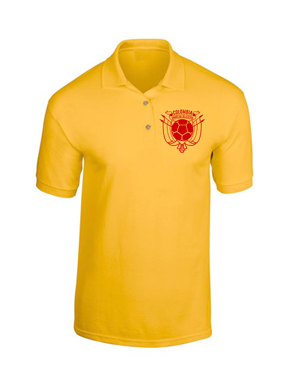 Polo Hombre - Amarilla - Talla L - Escudo Col