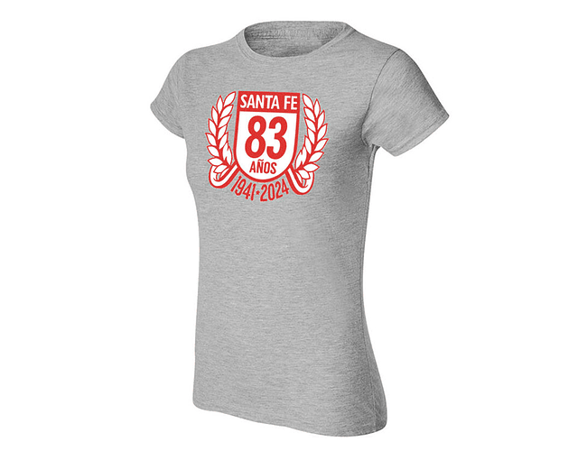 Camiseta Mujer - 83 Años Santa Fe 