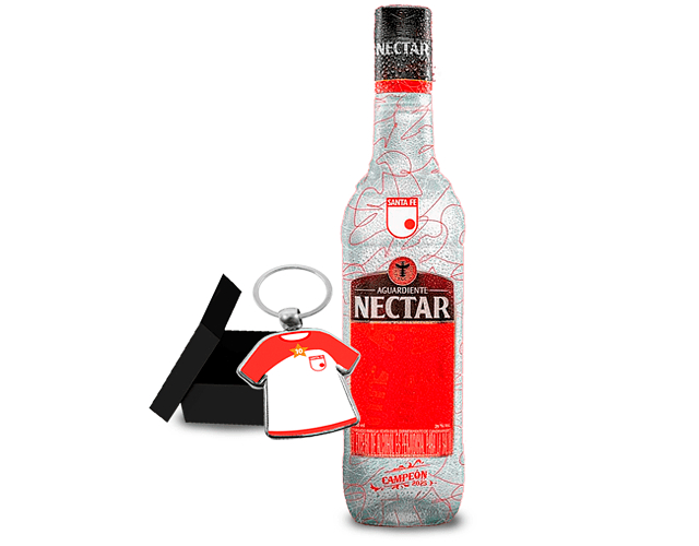 Aguardiente nectar Santa Fe + llavero
