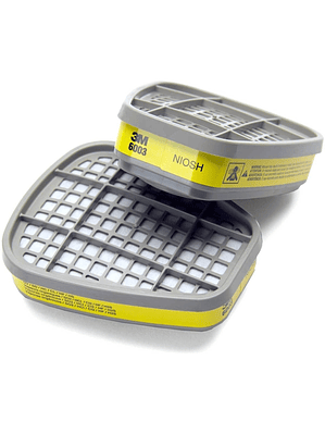 Cartucho 3M para Gases y Vapores Orgánicos x Par Ref. 6003 para 1 pieza facial