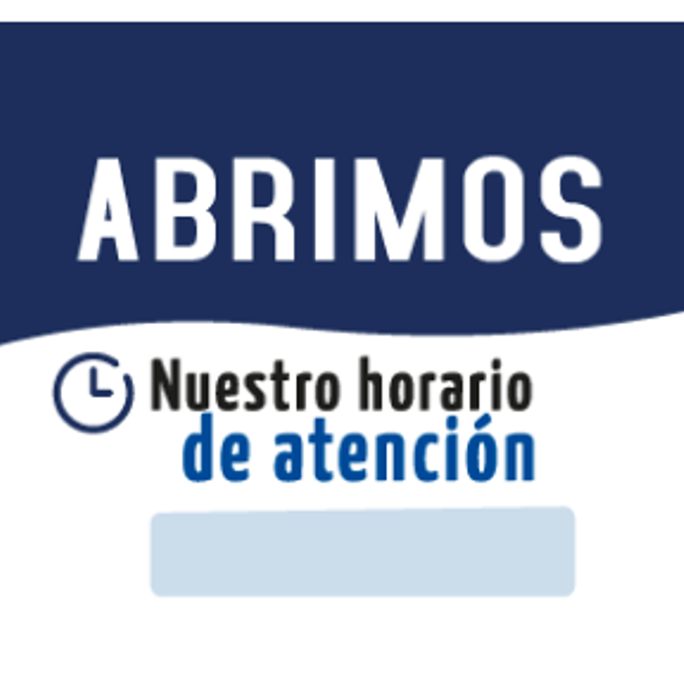 Señalización Horario de atención Ref. 413013 * Últimas unidades 1