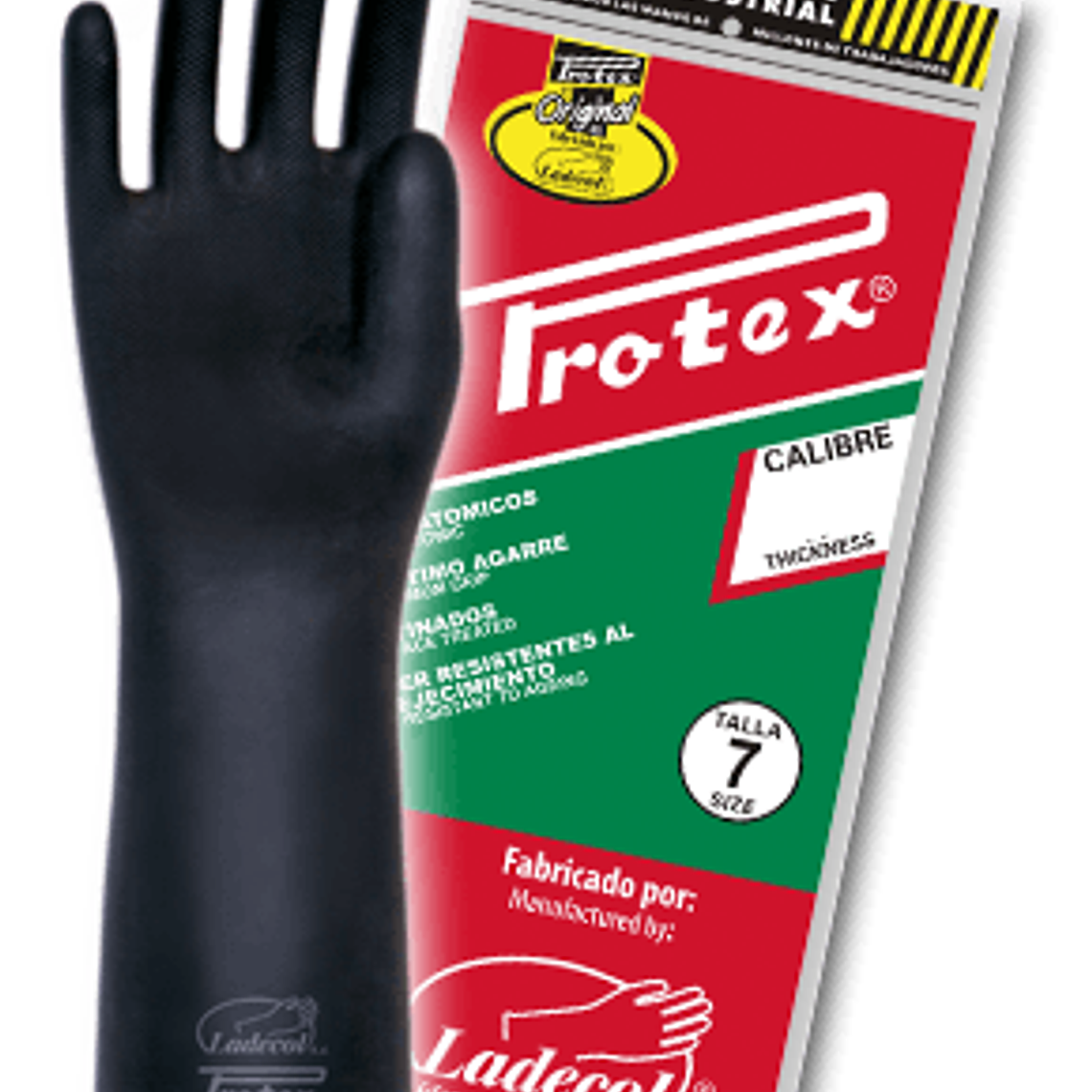 Guante Protex Calibre 35 Caucho Ref. PRC35 1
