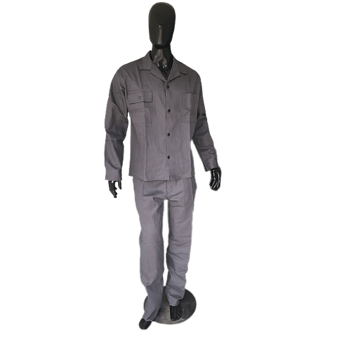 Overol Camisa y Pantalón Dril Color: Gris Oscuro Ref. 100170 * Últimas unidades