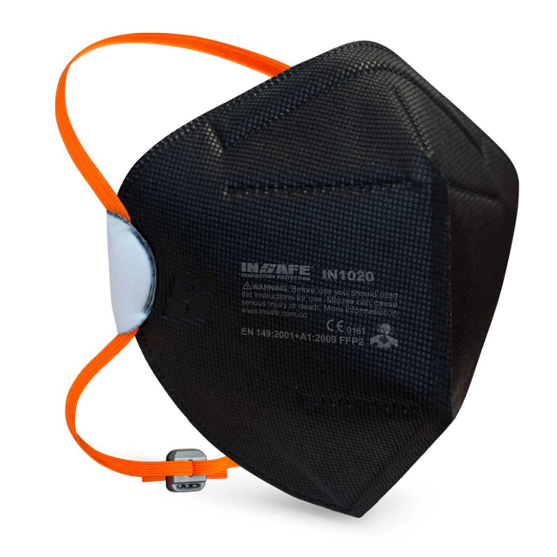 Tapabocas N95 Material Particulado Insafe Negro Sin Válvula  Ref. IN1020- 1  1