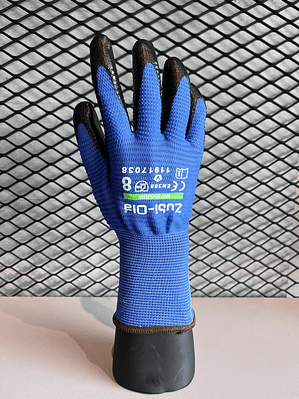 Guante Zubiola Nitrilo Azul Corrugado Ref. 11917038/39