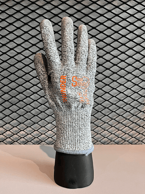 Guante Siso Anticorte Gris Poliuretano Thunder Nivel 5 Ref. TFR801