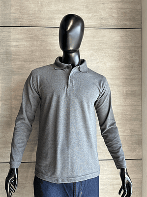 Camiseta Polo Manga Larga Gris Ref. 230170