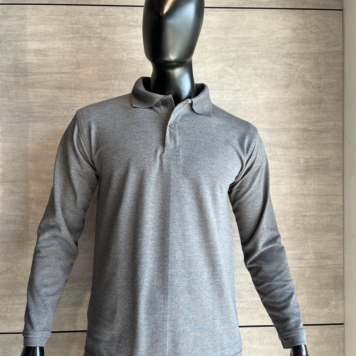 Camiseta Polo Manga Larga Gris Ref. 230170 2