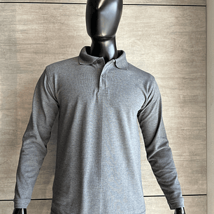 Camiseta Polo Manga Larga Gris Ref. 230170