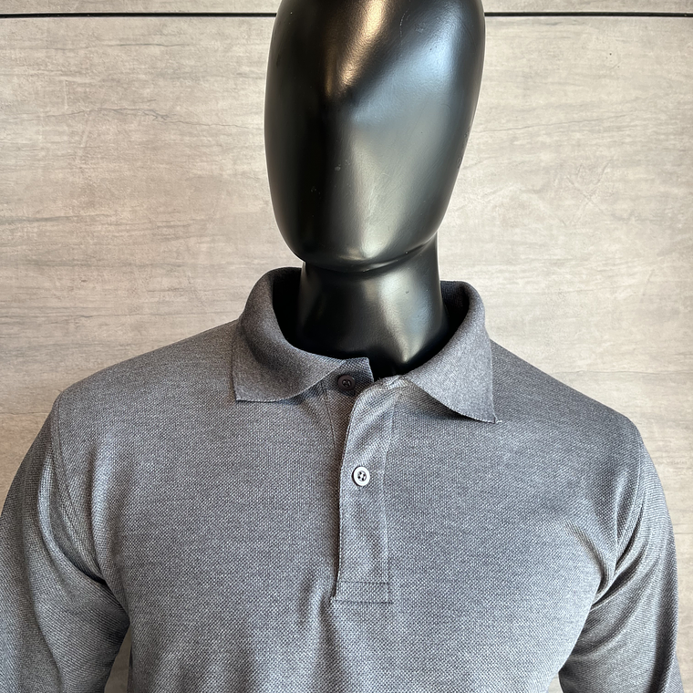 Camiseta Polo Manga Larga Gris Ref. 230170 4