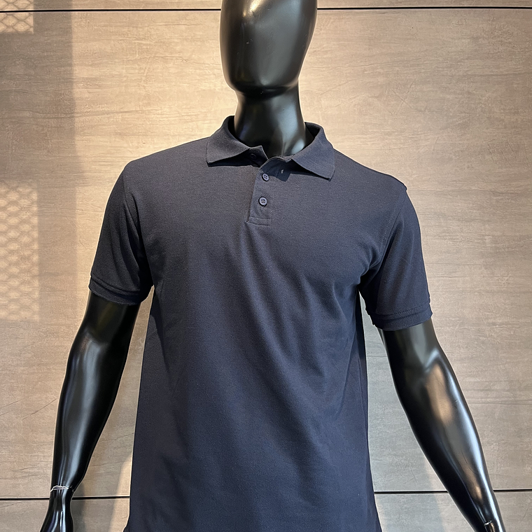 Camiseta Polo Azul Oscuro Manga Corta Ref. 220110 3