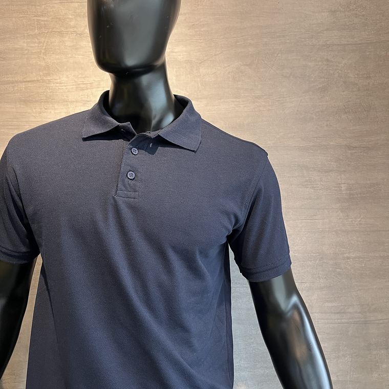 Camiseta Polo Azul Oscuro Manga Corta Ref. 220110 4