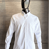 Camisa Oxford Manga Larga Caballero Blanca Ref. 130310