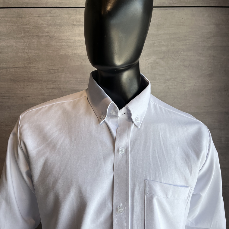 Camisa Oxford Manga Larga Caballero Blanca Ref. 130310 3