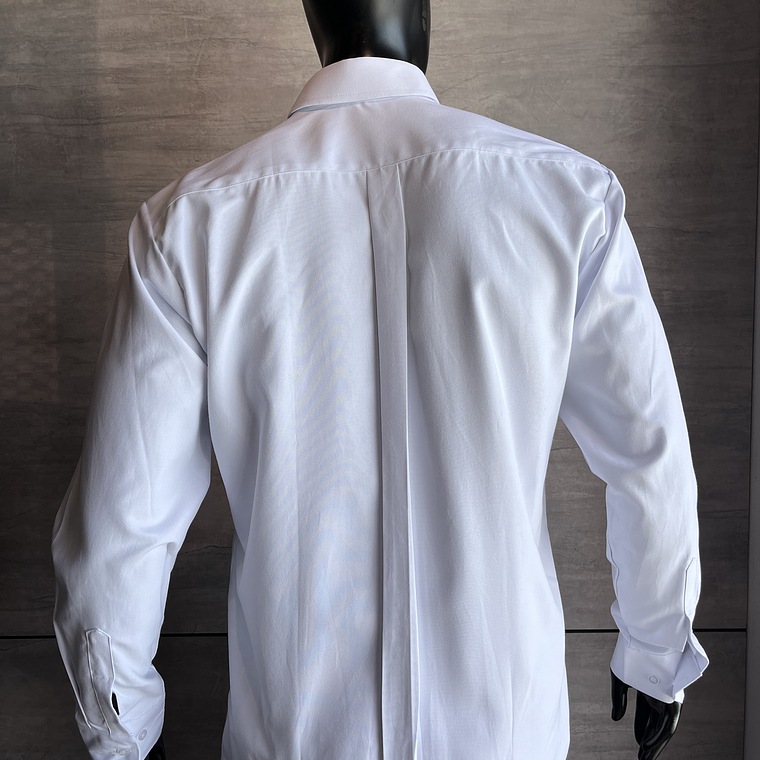 Camisa Oxford Manga Larga Caballero Blanca Ref. 130310 5