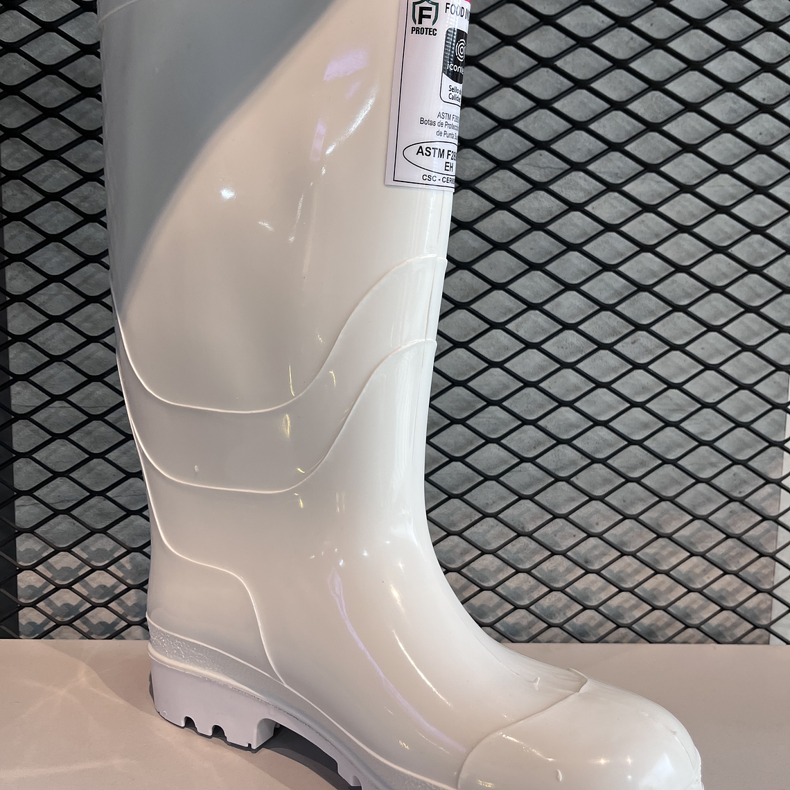 Bota Croydon Workman Food Industry PVC Blanca Sin Punta de Seguridad Ref. 2400010  2