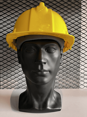 Casco Armadura Dieléctrico con Rachet 4 Puntos de Apoyo Amarillo Ref. A1300