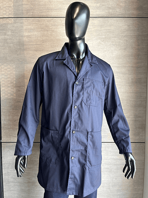 Bata 3/4 Dril Color: Azul Oscuro Ref. 120110