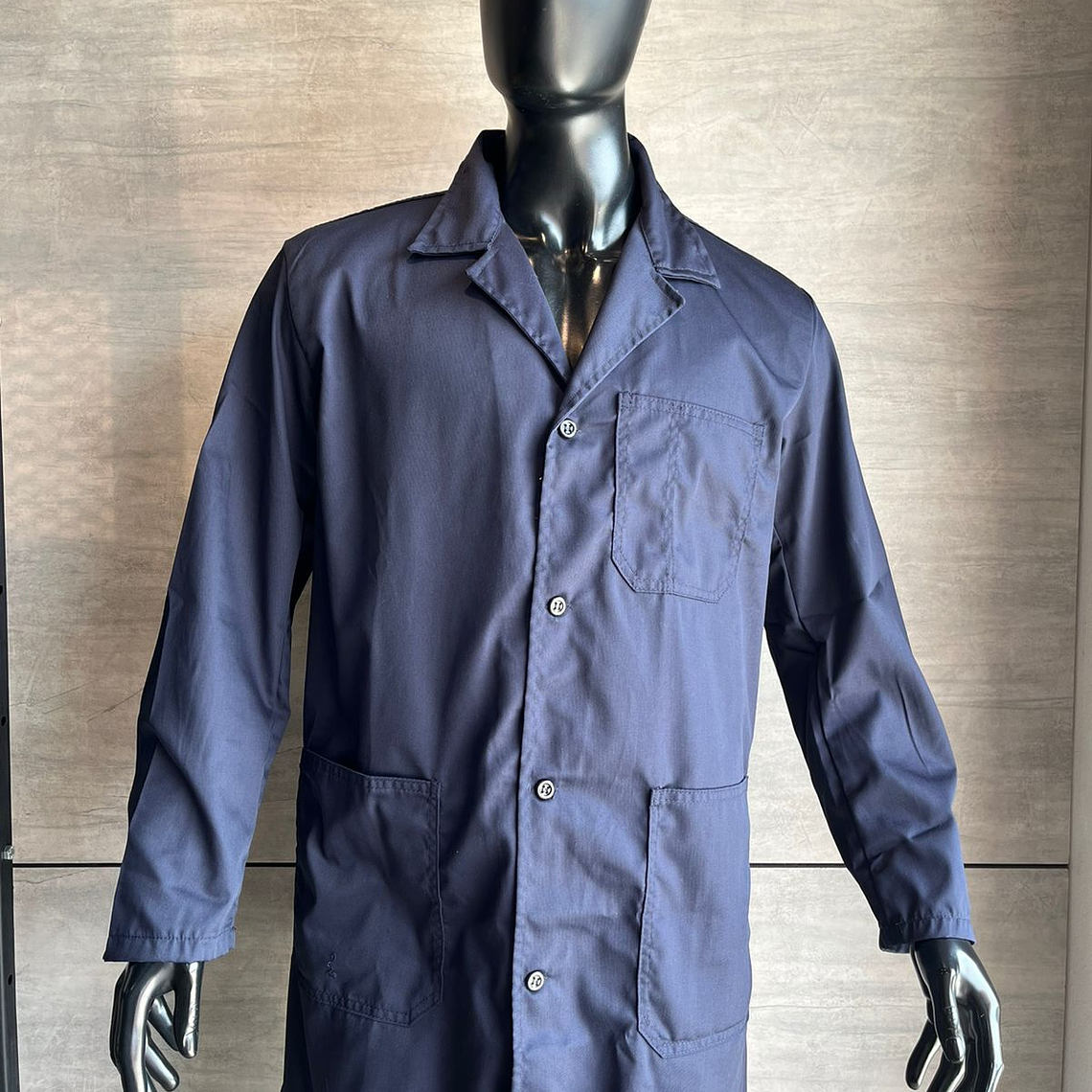 Bata 3/4 Dril Color: Azul Oscuro Ref. 120110 2