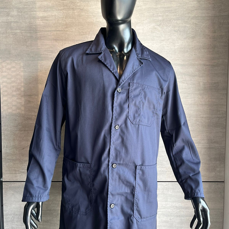 Bata 3/4 Dril Color: Azul Oscuro Ref. 120110 2