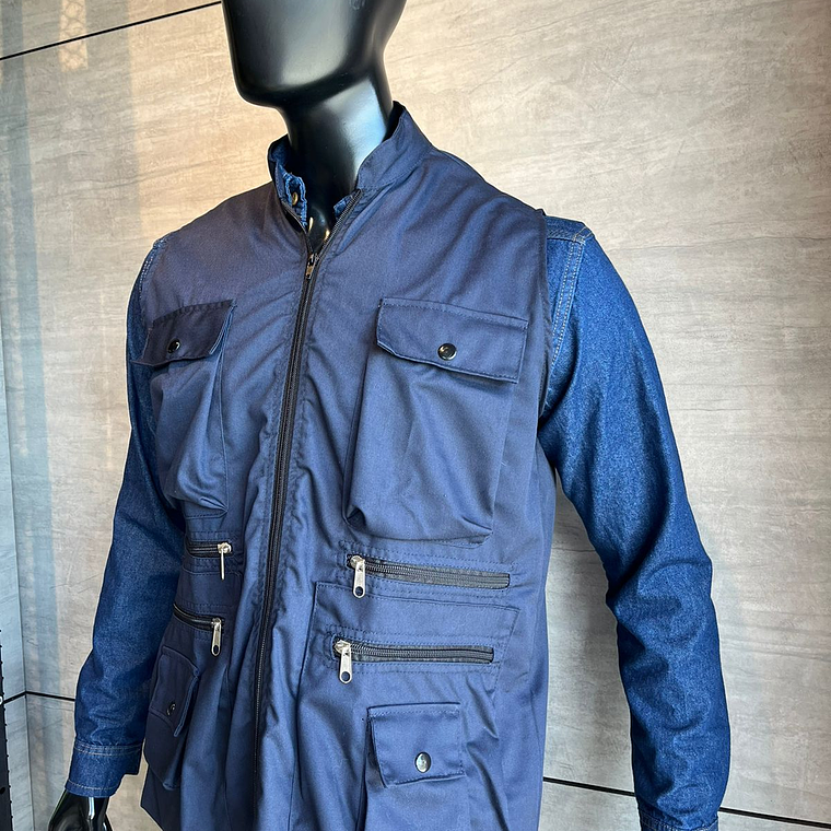 Chaleco Dril Azul Oscuro Ref. 150310 3