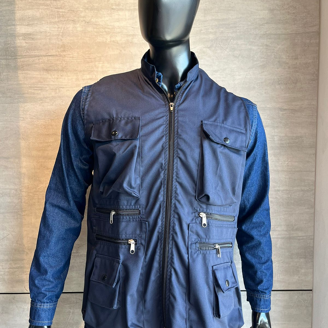 Chaleco Dril Azul Oscuro Ref. 150310 2