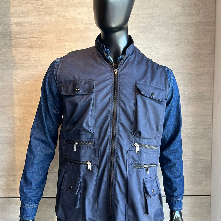 Chaleco Dril Azul Oscuro Ref. 150310 2