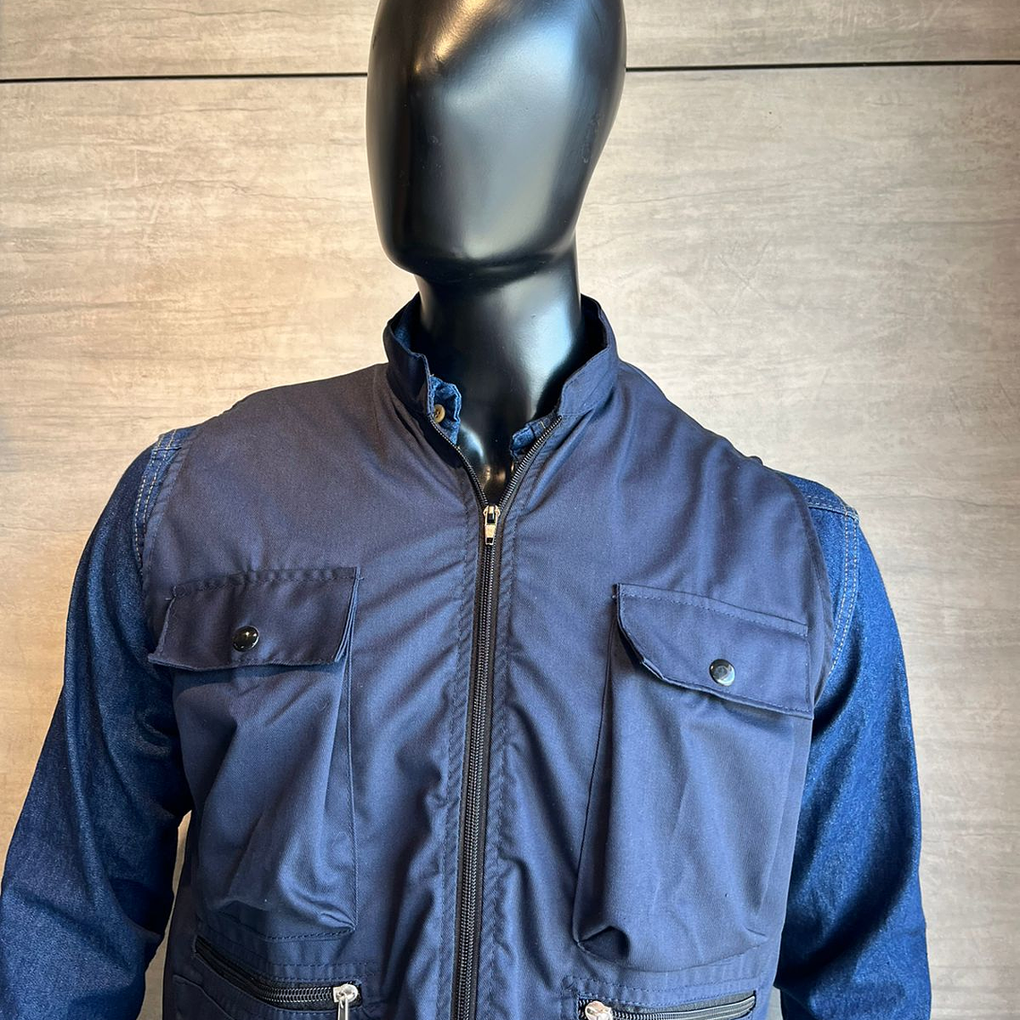 Chaleco Dril Azul Oscuro Ref. 150310 4