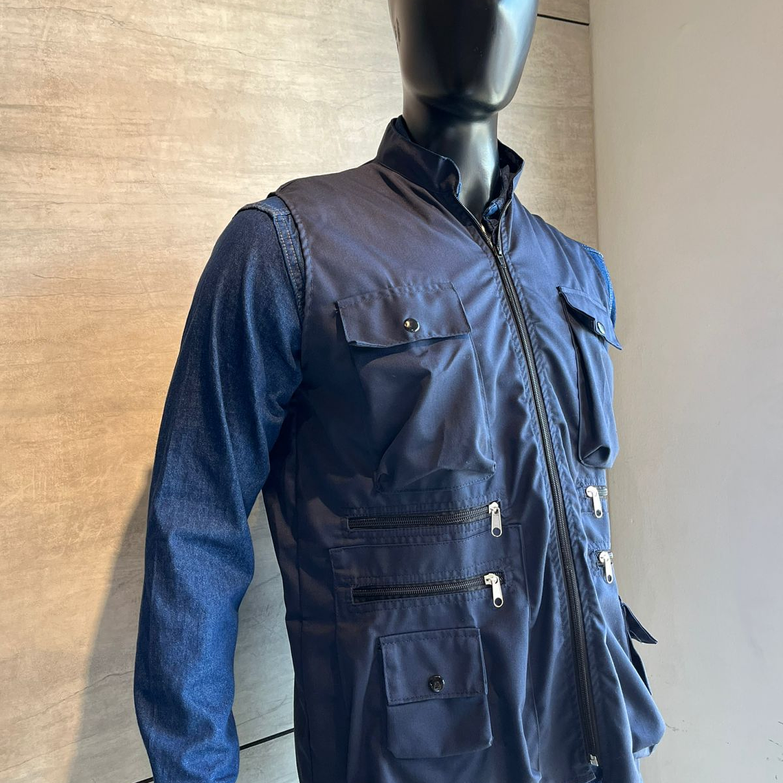 Chaleco Dril Azul Oscuro Ref. 150310 5