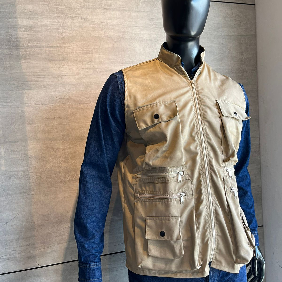 Chaleco Dril Caqui Ref. 150330 4