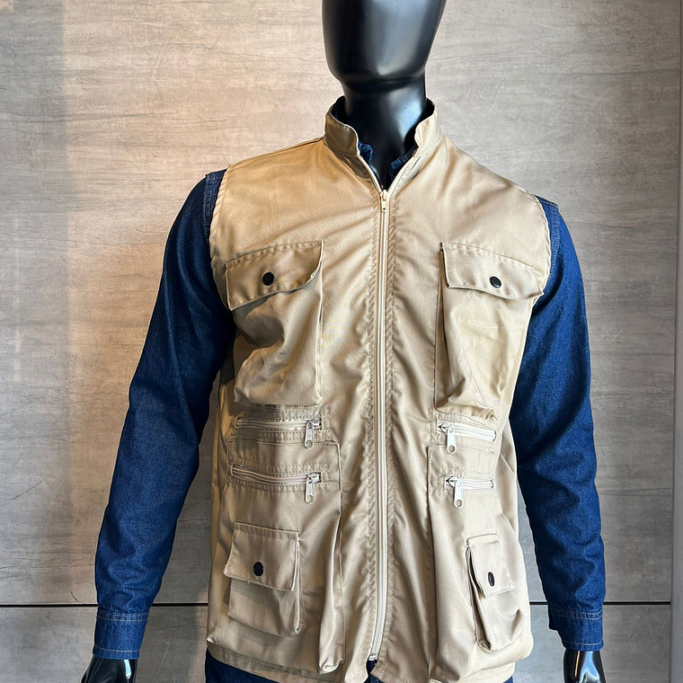 Chaleco Dril Caqui Ref. 150330 2