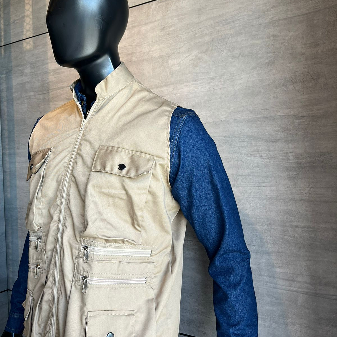 Chaleco Dril Caqui Ref. 150330 5