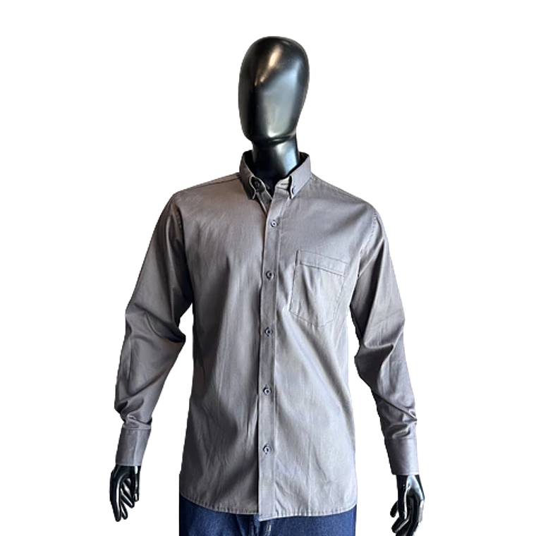 Camisa Tipo Ingeniero Dril Twill Color: Gris Ref. 130420 1
