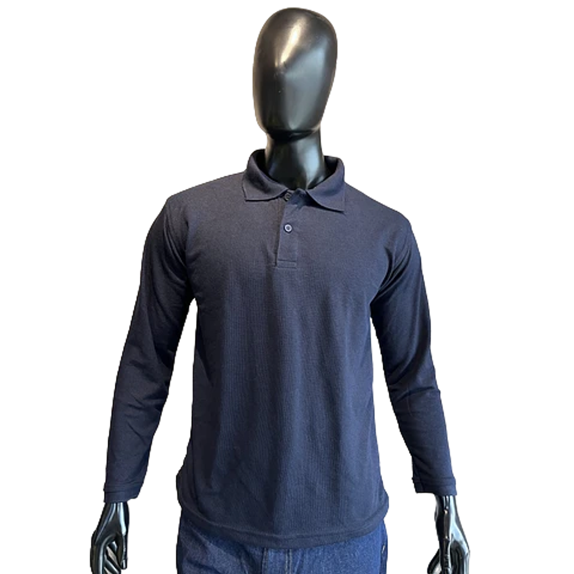 Camiseta Polo Manga Larga Azul Ref. 230110 1